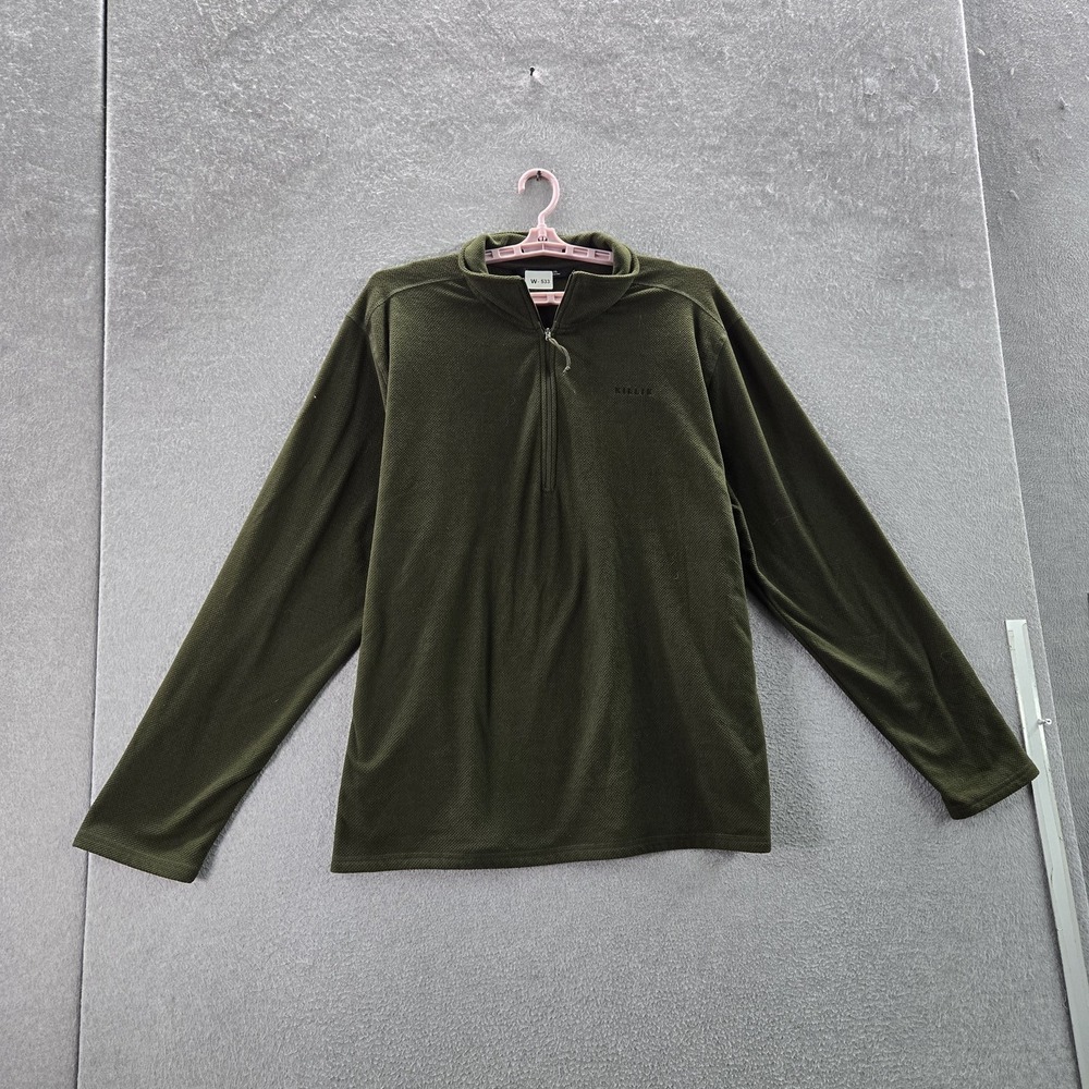 Killik Men Sweatshirt XXL Green Fleece Quarter‎ Zip Activewear Pullover
